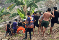 Seorang pria berusia 60 tahun tewas setelah terjebak kobaran api kebakaran hutan dan lahan (karhutla) di Samarinda.