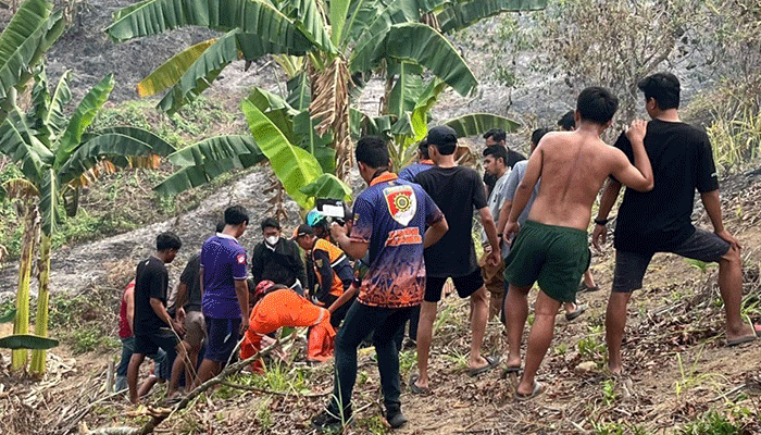 Seorang pria berusia 60 tahun tewas setelah terjebak kobaran api kebakaran hutan dan lahan (karhutla) di Samarinda.