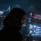 Layar menampilkan pergerakan Indeks Harga Saham Gabungan (IHSG) yang menurun di Bursa Efek Indonesia (BEI)