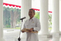 Menkeu Suahasil Nazara di Istana Merdeka, Jakarta, Selasa (22/9)