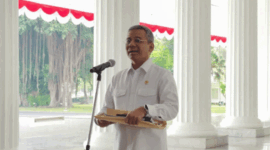 Menkeu Suahasil Nazara di Istana Merdeka, Jakarta, Selasa (22/9)