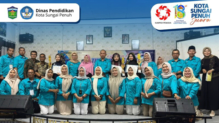Pelajar Sungai Penuh mengikuti Festival Tunas Bahasa Ibu FTBI 2026 untuk melestarikan Bahasa Kerinci.