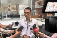 Juru Bicara Komisi Pemberantasan Korupsi Budi Prasetyo memberikan keterangan di Gedung Merah Putih KPK