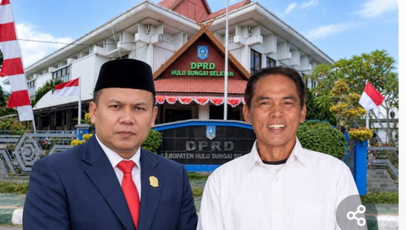 Wakil ketua DPRD Kota Sungai Penuh  Hardizal, S,Sos, MH dan Anggota Komisi II DPRD Pahruddin.
