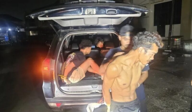 Diduga delapan pelaku pasca penyerangan Mapolres Marangin diamankan di Mapolda Jambi untuk menjalani pemeriksaan.