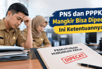 Ketentuan sanksi bagi PNS dan PPPK yang mangkir kerja